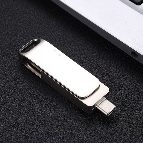 Metal rotating 360°U disk business gifts cell phone computer USB flash drive 64G128G large capacity