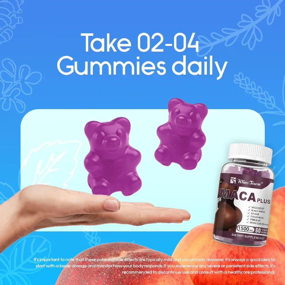 Maca Plus Gummies (1500mg) | Dietary Supplement for Hips Enlargement