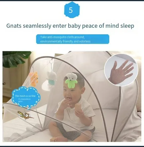 Portable Foldable Children's Mosquito Net - Full Coverage