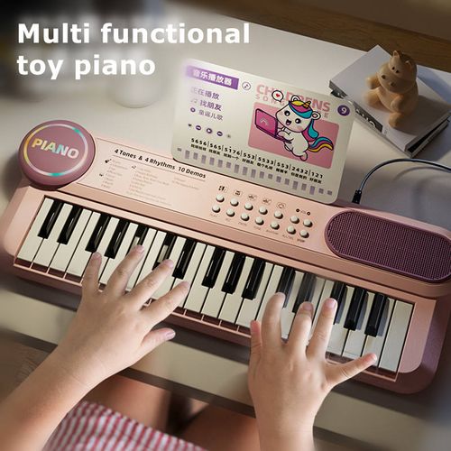 Children's electronic piano toys with microphone girls boys beginner multifunctional music player（🔥time-limited offer🔥）