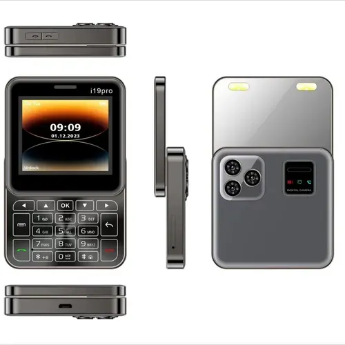 (🎅Christmas Special Price)i19 Pro Rotate Phone 2.4 Inch Screen Plating Bezel MTK Motherboard GSM2G Network