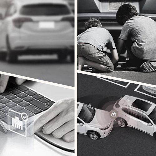 🔥360-degree coverage🚗1080P WiFi Dual Dash Cam with Night Vision