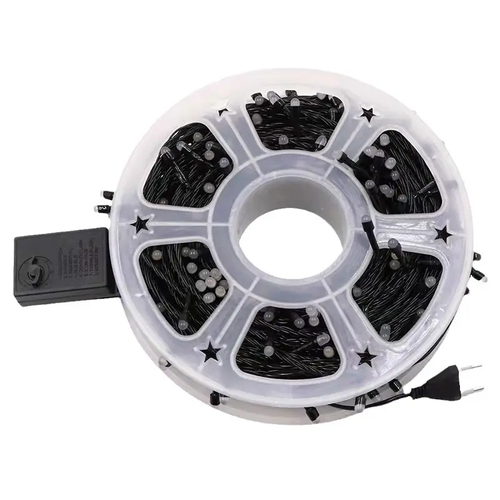 LED outdoor full star light string garden decoration street waterproof V8 foggy high brightness led disk mounted colorful light string