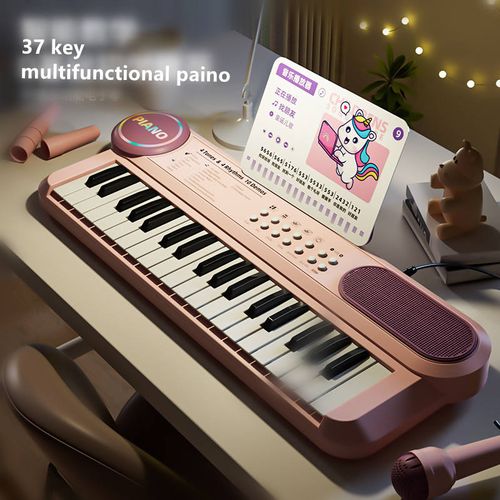 Children's electronic piano toys with microphone girls boys beginner multifunctional music player（🔥time-limited offer🔥）