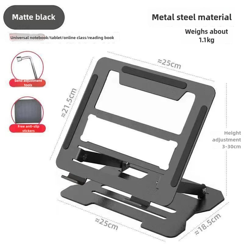 Installation-free laptop tablet stand foldable padded high alloy cooling stand rotating monitor lifting stand