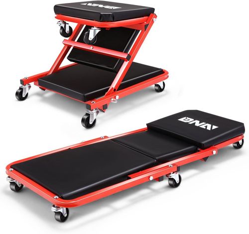Rolling Folding Car fix CreeperSeat, 150kg Weight Capacity