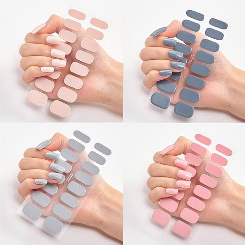 (🎅Christmas Special Price)🔥Last day to get over 50% off🔥New 16 Finger Ultra Thin No Trace Full Stickers 3D Nail Art Stickers. Nail art stickers + frosted patches (shoot 1 send 4 colors)💖