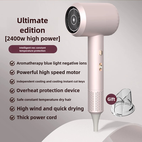 2400W High Speed Hair Dryer Adjustable Portable Negative Ion Blower Electric Ionic Salon Household Hair Dryer