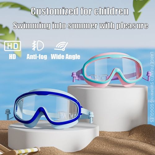 (2-16 years old) Kids Swimming Goggles Professional High-Definition Anti-Fog Swimming Goggles Set Swimming