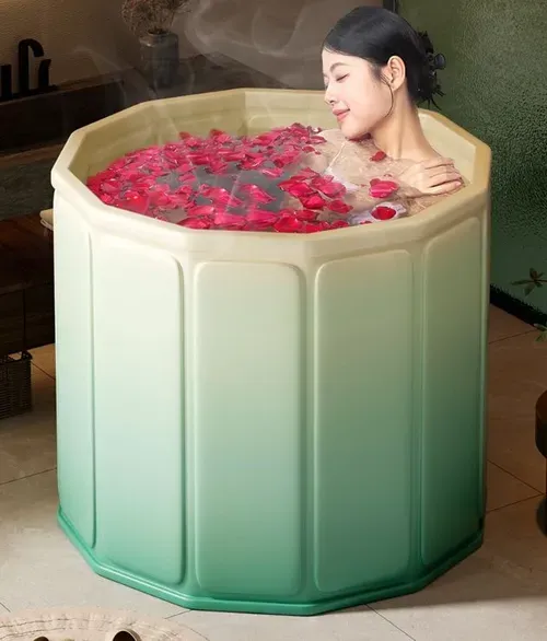 New Portable Folding Spa Bathtub Hot Tub Kids Bathtubs❤️