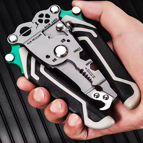🎁Special Offer Items 80% Off🎁18-in-1 Multifunctional Stainless Steel Folding Wire Strippers and Crimping ToolFixed Pliers for Electrician Cable Cutting