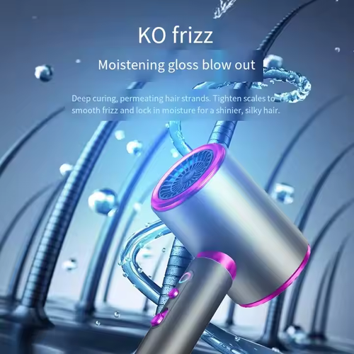 2400W High Speed Hair Dryer Adjustable Portable Negative Ion Blower Electric Ionic Salon Household Hair Dryer