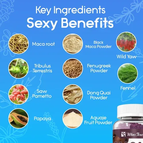 Maca Plus Gummies (1500mg) | Dietary Supplement for Hips Enlargement