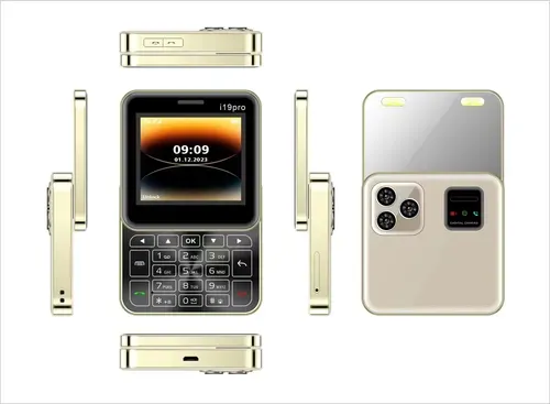 (🎅Christmas Special Price)i19 Pro Rotate Phone 2.4 Inch Screen Plating Bezel MTK Motherboard GSM2G Network