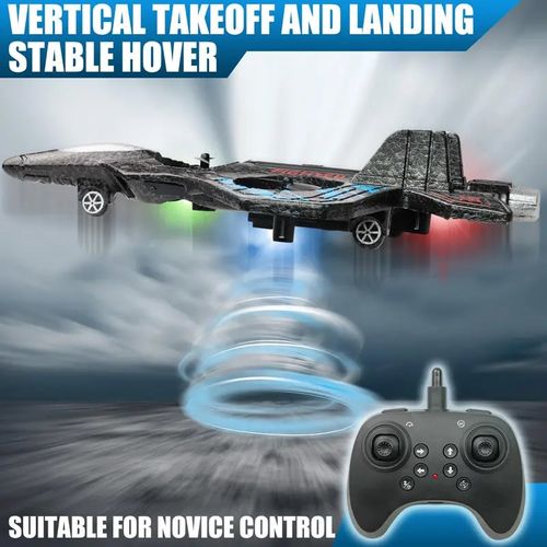 (🎅Christmas Special Price)🔥49% OFF This Week Promotions🎉(Includes 2 batteries)🎉RC Stunt Fighter Jet Toy for Kids with 360° Flips & LED Lights