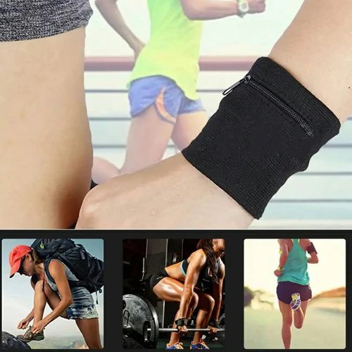 Breathable Wrist Wallet Pouch with Zipper for Running, Travel, Gym, and Cycling!