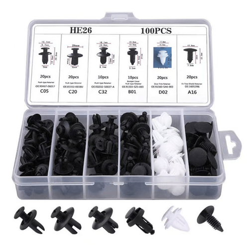 🏆Flash Sale⚡Expansion Screw Clips Set for Automobiles Mudguard Leaf Plates Door Panel Clips（100 PCS)
