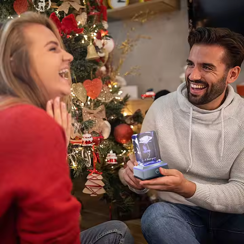 🎁Special Offer Items 80% Off🎁3D Crystal Square Rose Crystal with LED Night Light Christmas. Valentine's Day. Mother's Day. Birthday. Anniversary. Gift