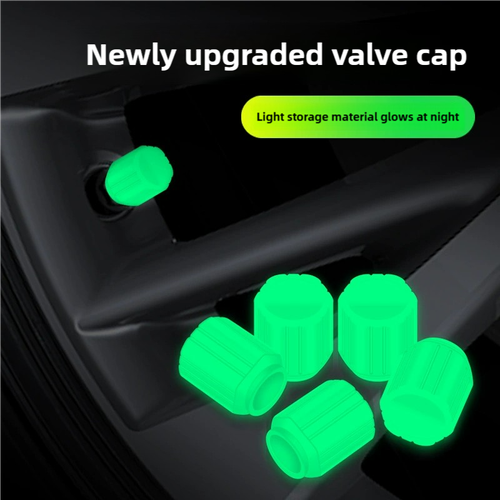 Netflix Car Tire Glow-in-the-Dark Valve Caps (For Cars and Motorcycles)