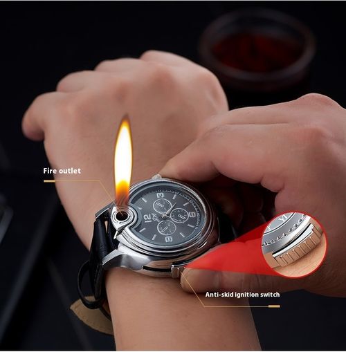 (🎅Christmas Special Price)Watch Lighter Windproof Gas Torch Lighter Multi-function Refillable Cigarette Gas Lighter