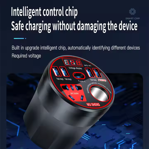 🎁Special Offer Items 80% Off🎁Car inverter 12V24V to 220V power converter multi-function car socket charger cell phone fast charging