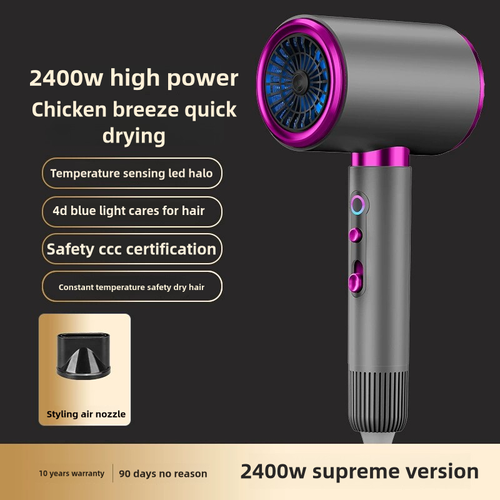2400W High Speed Hair Dryer Adjustable Portable Negative Ion Blower Electric Ionic Salon Household Hair Dryer