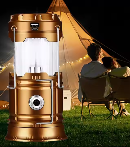 🎁Special Offer Items 80% Off🎁Netflix explosion models multi-functional simple solar charging super bright light-emitting diode portable camping light