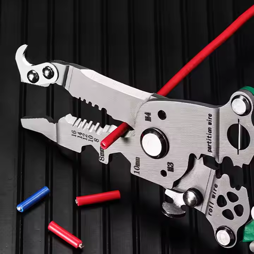 🎁Special Offer Items 80% Off🎁18-in-1 Multifunctional Stainless Steel Folding Wire Strippers and Crimping ToolFixed Pliers for Electrician Cable Cutting