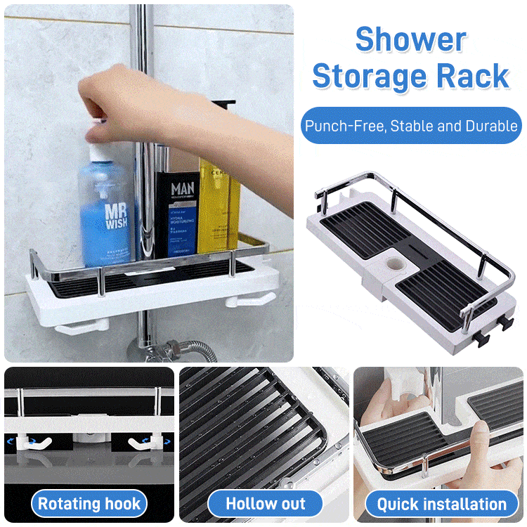🔥 Punch-free multi-function storage rack