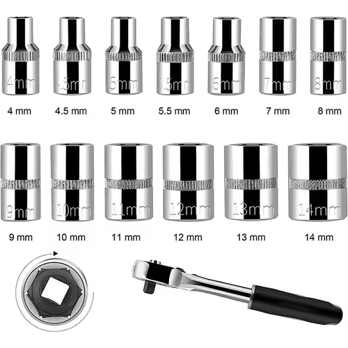 Auto repair tool set wrench socket tool 46 pieces set of batch head combination tool hardware tools