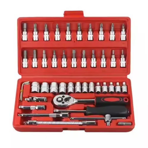 Auto repair tool set wrench socket tool 46 pieces set of batch head combination tool hardware tools