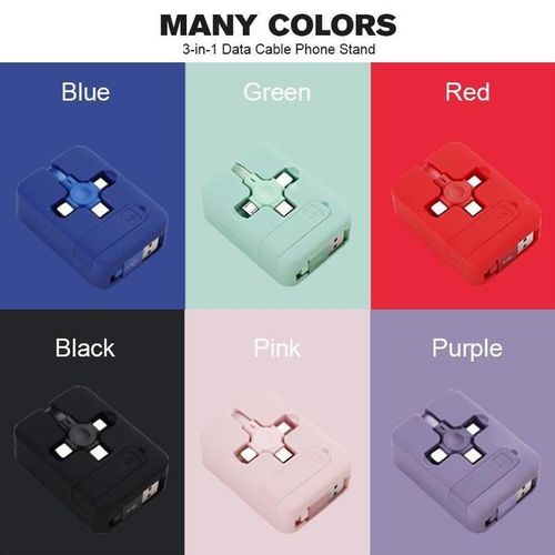 🎁Special Offer Items 80% Off🎁3-in-1 Data Cable Phone Stand