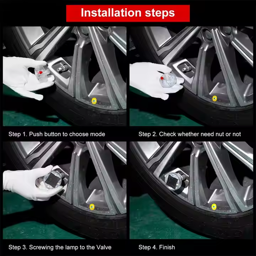 🎁Special Offer Items 80% Off🎁Car motorcycle tire light solar led valve cap light wheel decorative light flash light colorful wind turbine