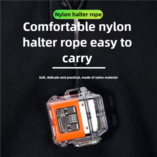 New transparent shell charging lighter, waterproof windproof double arc type-c fast charging lighter