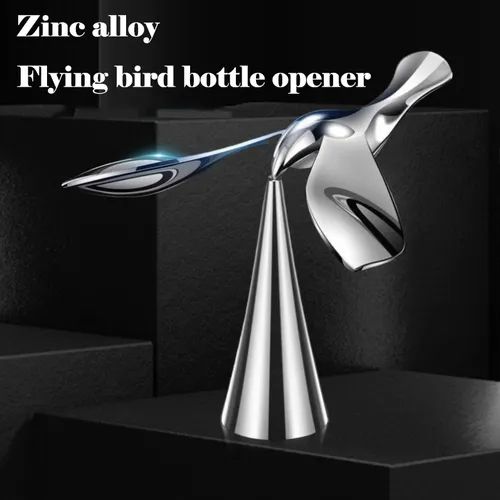 High-quality, creative bird-shaped beer and soda bottle opener.