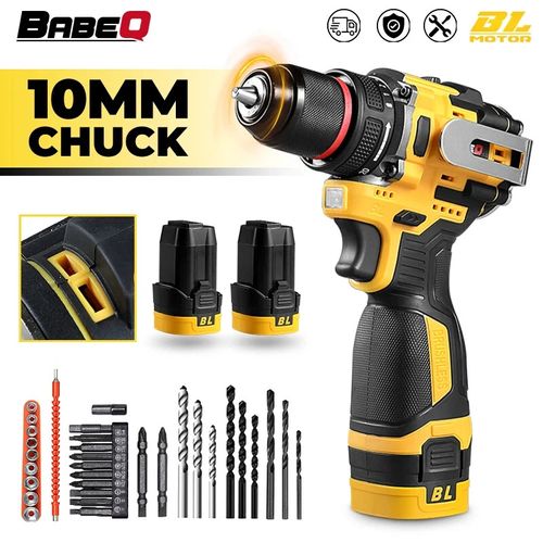 16.8V Brushless Electric Drill 80NM 2 IN 1 Cordless Drill 10MM Chuck Screwdriver