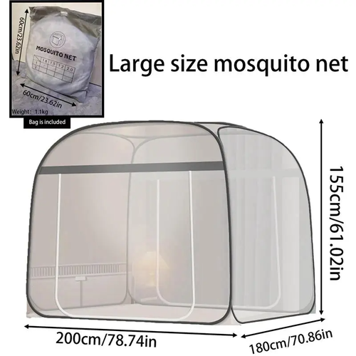 Mongolian yurt mosquito net (no installation required)