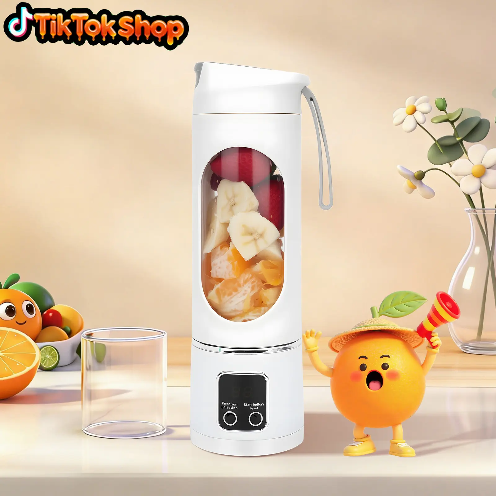 Portable blender! USB rechargeable, compact and portable.