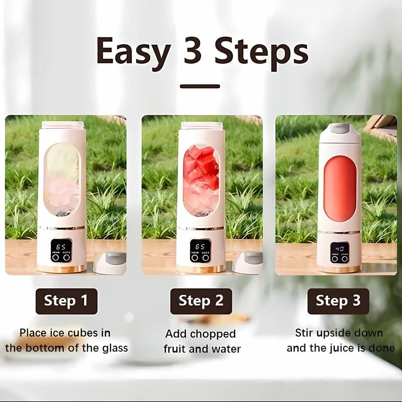 Portable juicer! USB charging, compact and easy to carry.