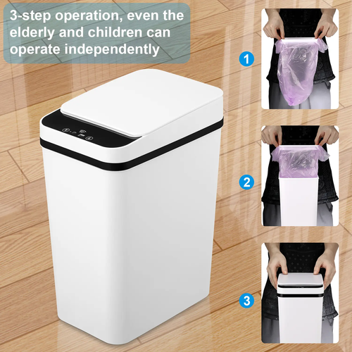 Automatic sensor trash can, rechargeable, ultra-long battery life