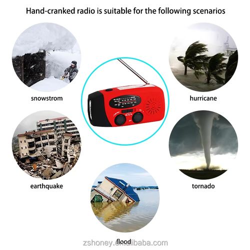 Outdoor multi-functional waterproof solar-powered radio