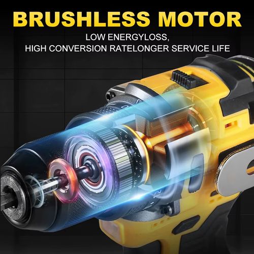 16.8V Brushless Electric Drill 80NM 2 IN 1 Cordless Drill 10MM Chuck Screwdriver