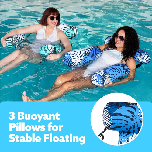 Adult inflatable pool floats, 2-piece floating lounge chairs