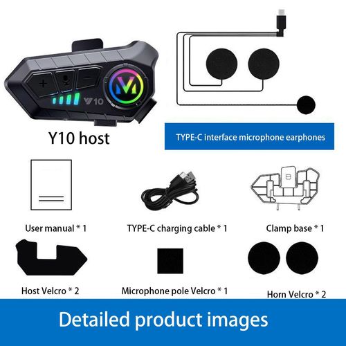 Rechargeable motorcycle helmet speaker