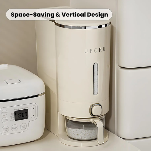 Insect proof airtight rice container with measuring cup  can store 10 catties