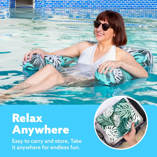 Adult inflatable pool floats, 2-piece floating lounge chairs