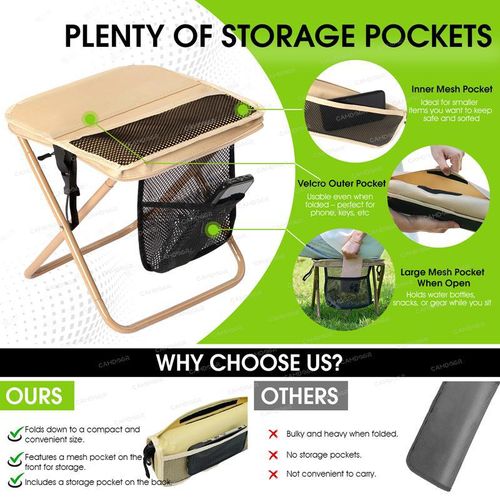 Portable outdoor folding chair