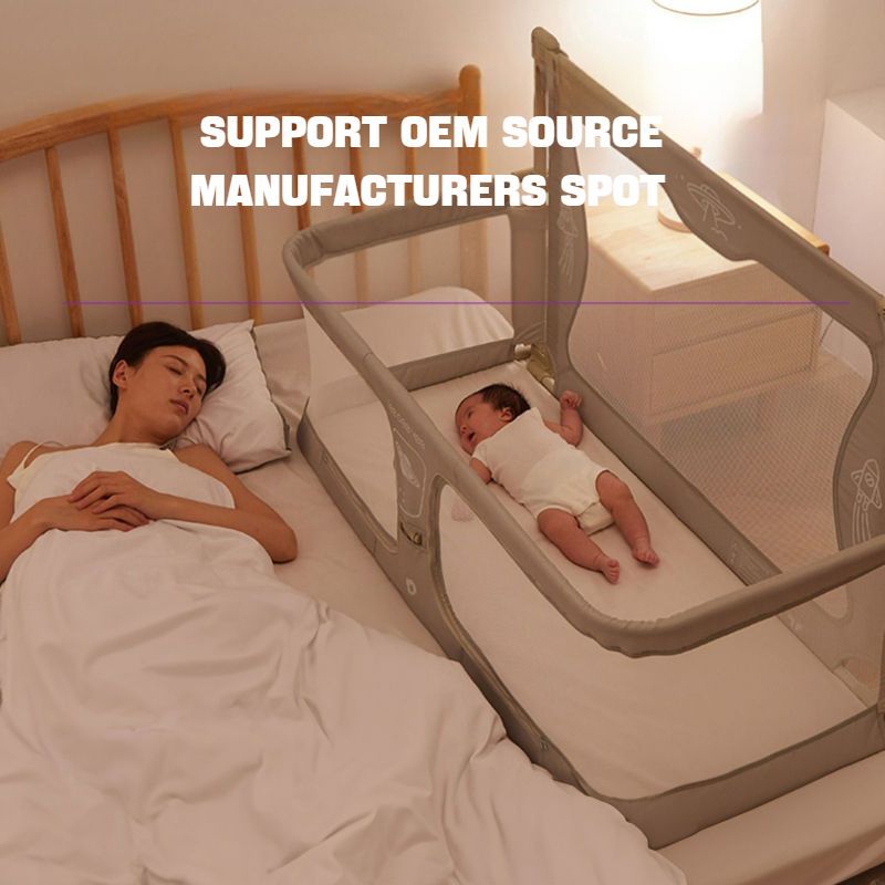 Baby bedside crib, foldable.