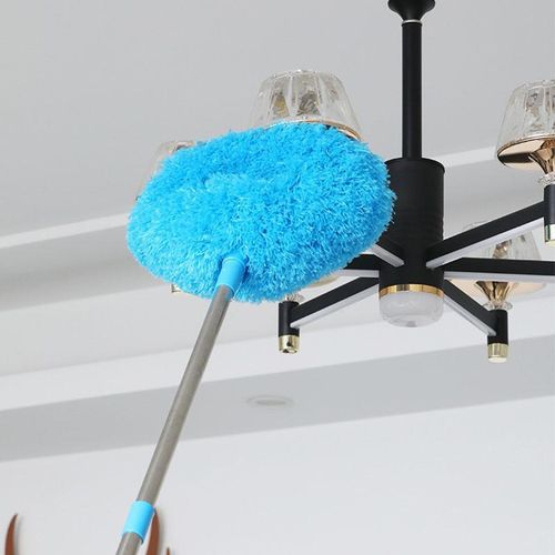 Ceiling fan dust collector mop