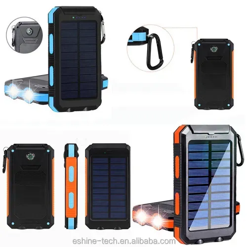 10000mAh Dual USB Waterproof Solar Power Bank with Flashlight-Sample Procurement